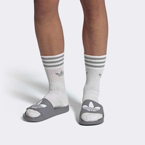 Chính hãng Dép quai ngang Adidas Lite Xám / Tím nhạt / Tím đậm / Đỏ / Xanh Lá