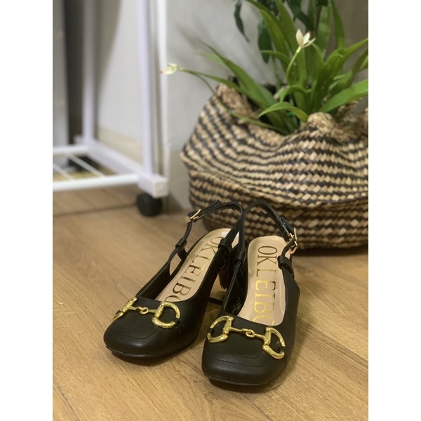 Giày nữ gót vuông 5p