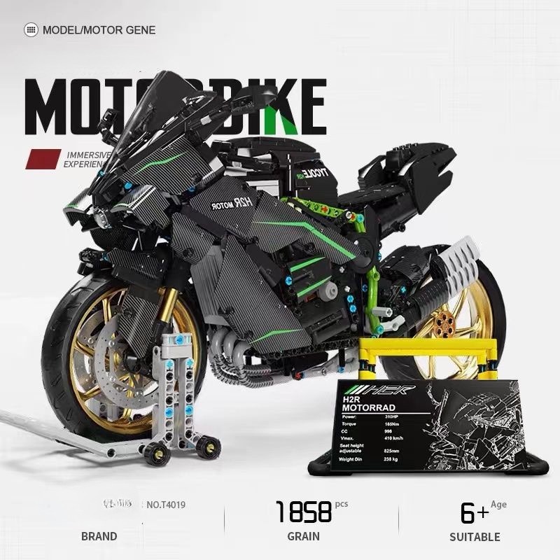 Đồ Chơi Mô Hình 3D Lắp Ráp TGL Siêu Xe Mô Tô Kawasaki H2R T4019  1:5