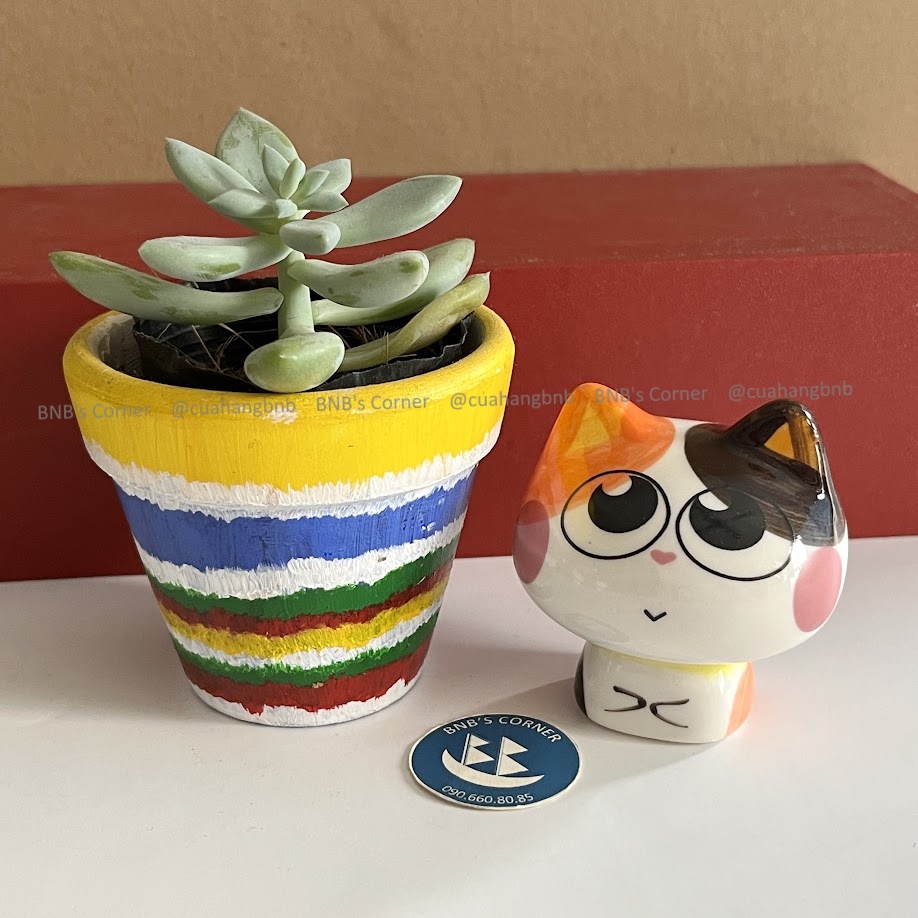 Mô hình mèo sứ biểu cảm siêu cưng