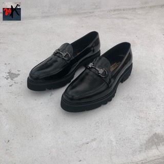 Giày lười nam da bò nguyên tấm phủ bóng tăng cao