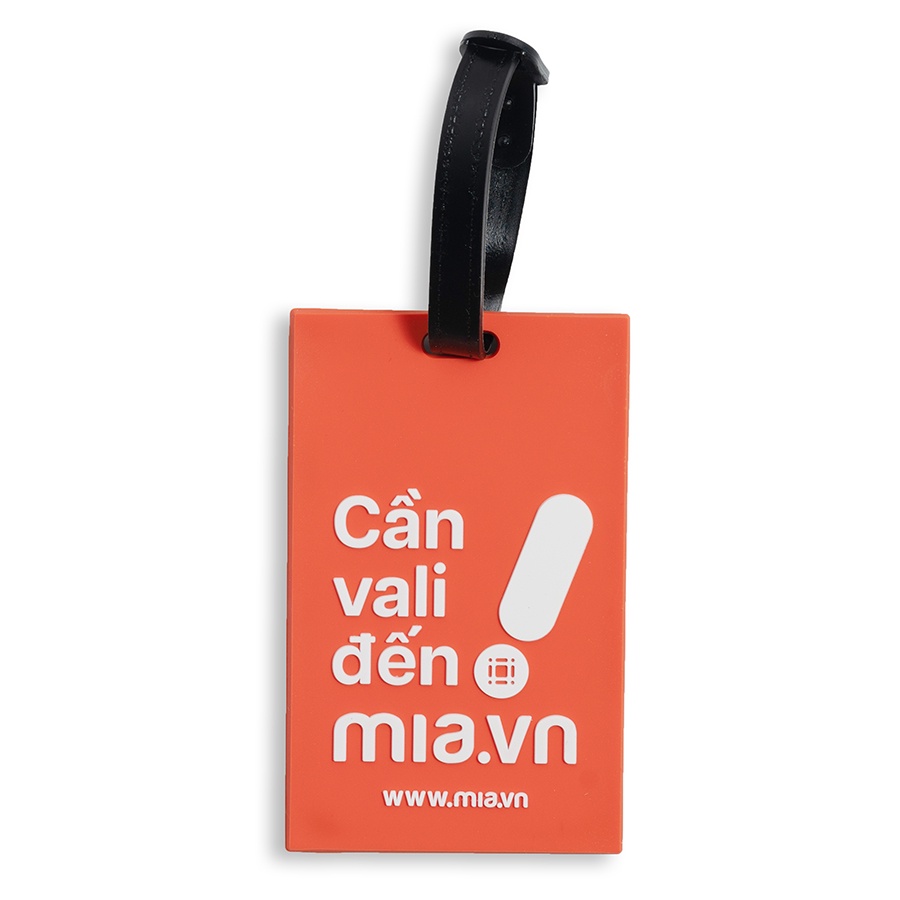 [GIFT] Thẻ treo hành lý mia Luggage tag S Orange nhỏ gọn dễ thương