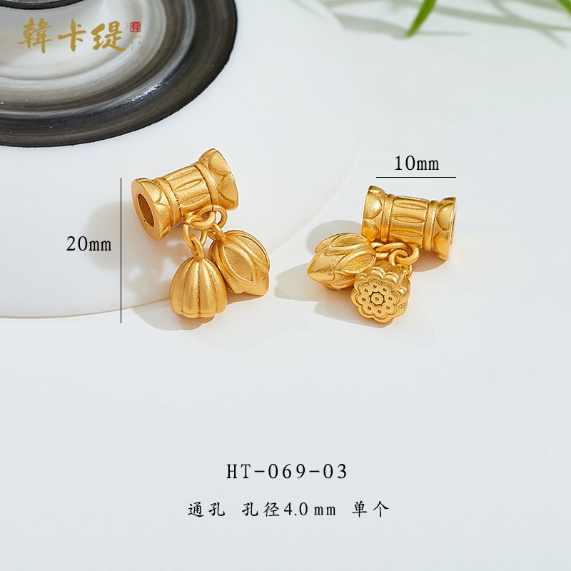 Hạt Tre Nhỏ Xinh Tự Làm Vòng Tay / Dây Đeo Tay Xâu Hạt Bằng Đồng Mạ Vàng