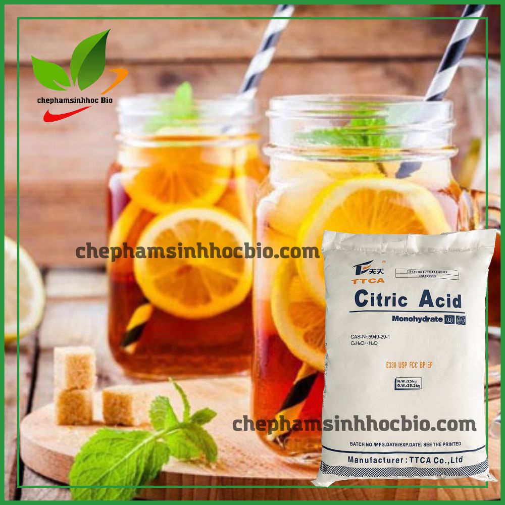 Acid Citric. Bột chanh, bột chua. Bao 25kg
