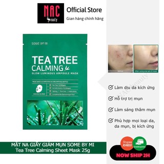 Mặt Nạ Chiết Xuất Tràm Trà Làm Dịu Da, Giảm Mụn Some By Mi Tea Tree Calming Sheet Mask