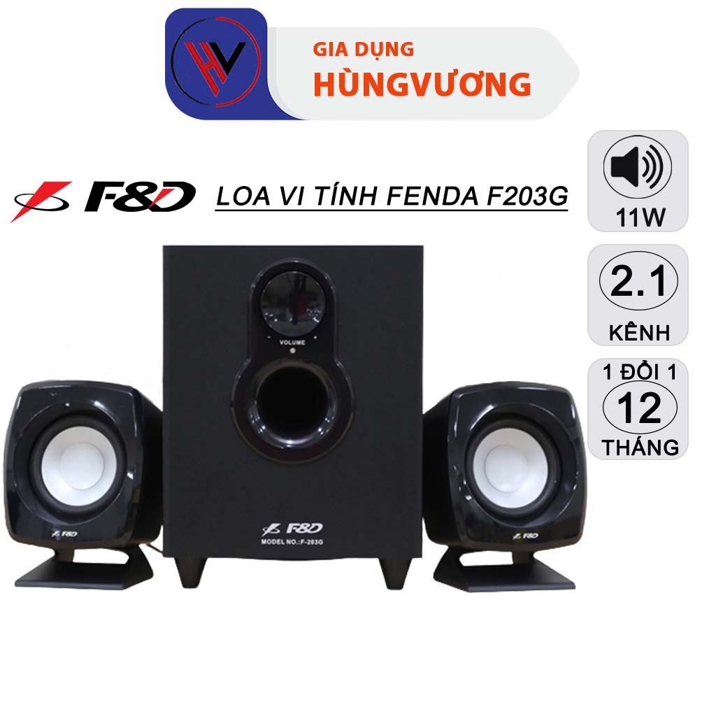 Loa vi tính 2.1 Fenda F203G Công suất 11W Chính hãng,giá tốt