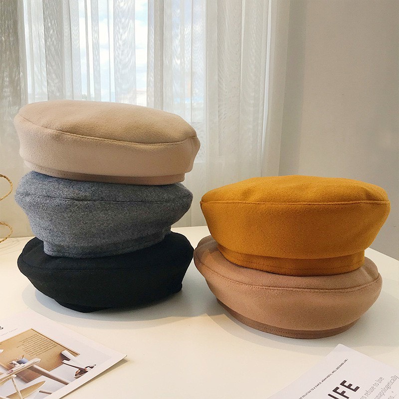 Mũ nồi chất dạ cao cấp 3 màu trend