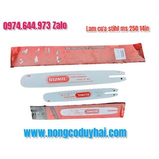 lam cưa Sunil 14in - gắn máy cưa xích stihl ms 250 230 210 180 170