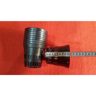 Combo 10 cái chậu lan đen nhiều lỗ phi 10cm.