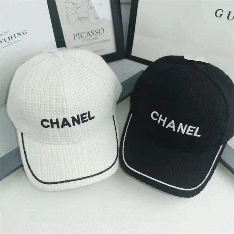 MŨ NÓN LƯỠI TRAI VẢI LEN THÊU C H A NE CỰC SANG CHẢNH NAM NỮ THỜI TRANG
