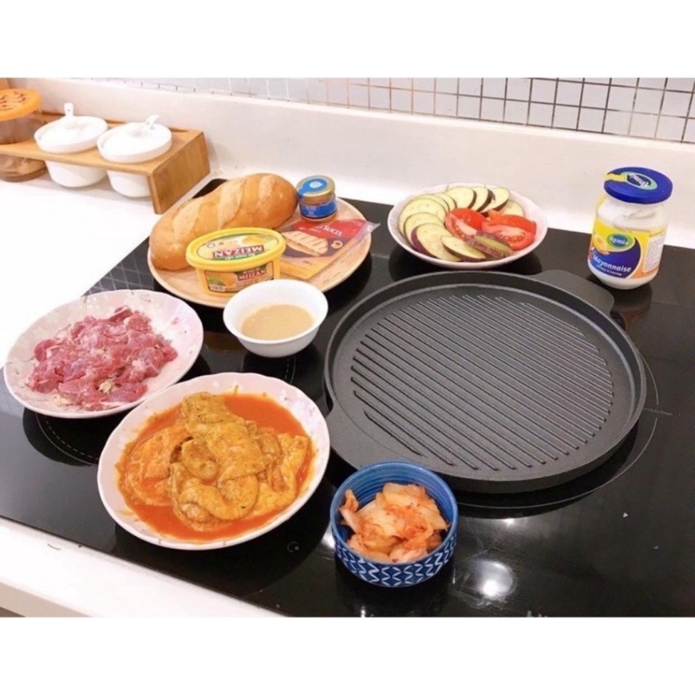 Chảo gang nướng Rapido bếp từ hồng ngoại