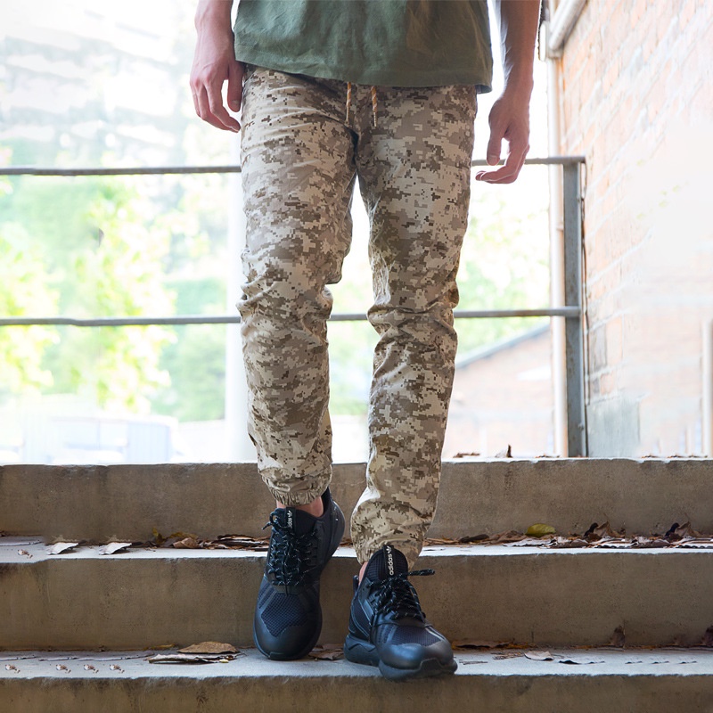 Legging Co Giãn Mỏng Vừa Vặn Hoa Kỳ. Quần Dài Nam Họa Tiết Rằn Ri OverA5