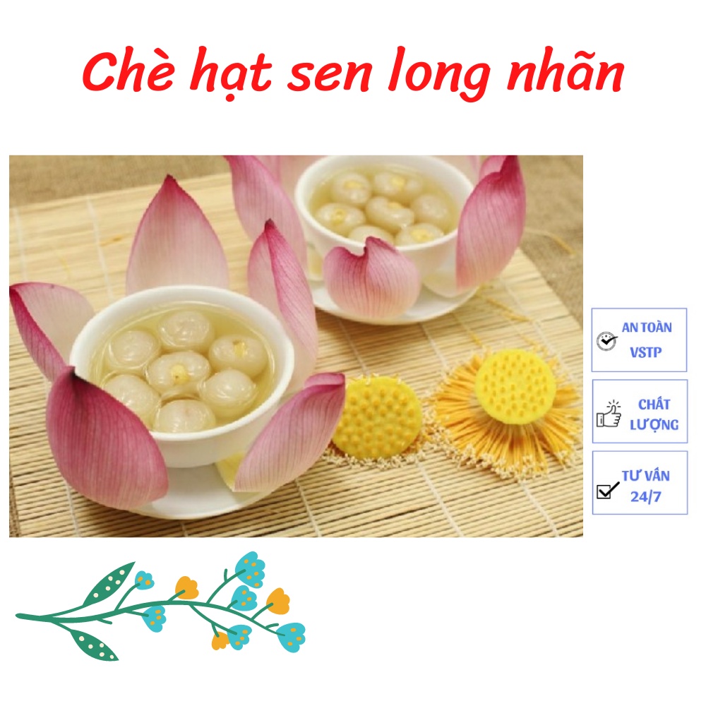 Set chè hạt sen long nhãn 500gr thơm ngon, bổ dưỡng