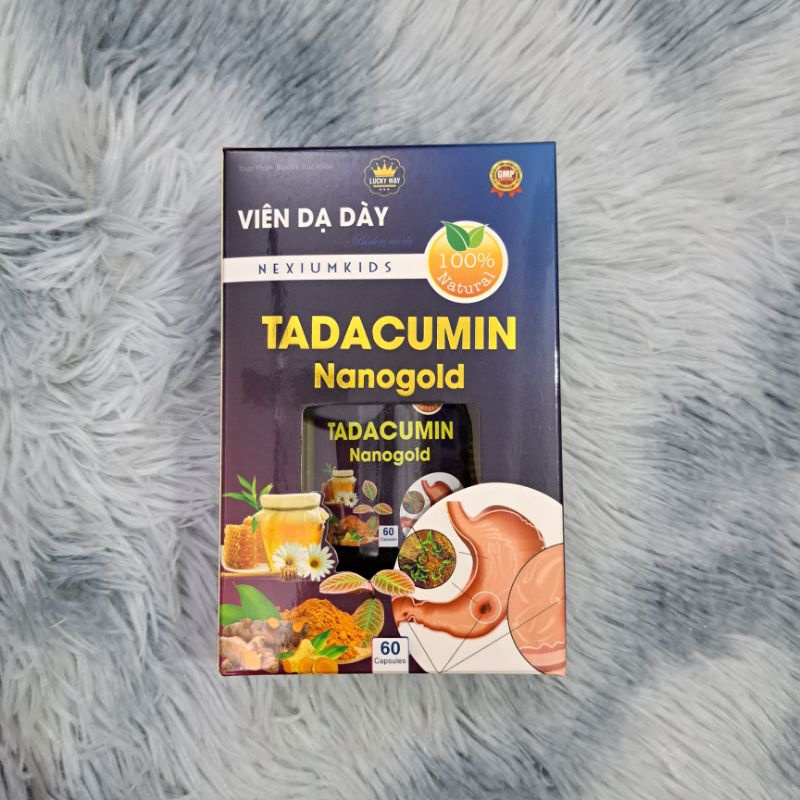 Hộp 60 viên dạ dày Bình Vị An Dạ Nexiumkids TADACUMIN Nanogold hỗ trợ giảm tiết acid dịch vị, trào ngược dạ dày