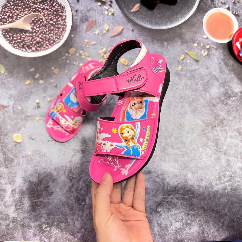 Sandal elsa công chúa cho bé gái da pu giá rẻ 635