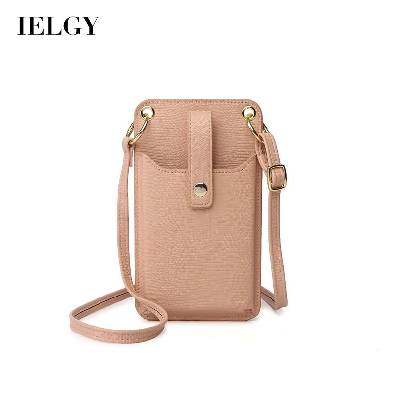 IELGY Túi Đựng Điện Thoại Di Động Có Khóa Tròn Lớn Phong Cách Hàn Quốc Đơn Giản Cho Nữ