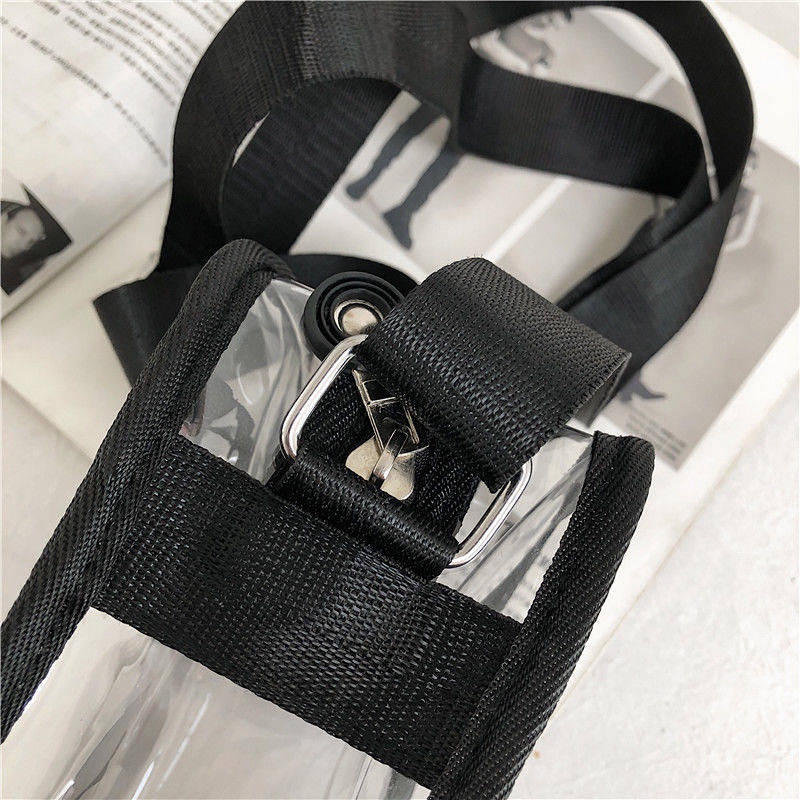 INS Korean Style Best Selling Bag Jelly Mobile Phone Bag Female Summer Mini PVC Transparent Crossbody Japanese Style Shoulder Bag Male Fashion E4dT #9