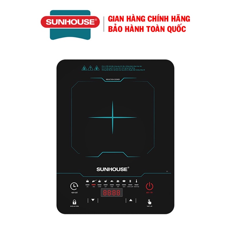 Bếp Từ Đơn Sunhouse SHD-6873-7 Chế Độ Nấu Đa Năng-Tặng Kèm Nồi Siêu Dày