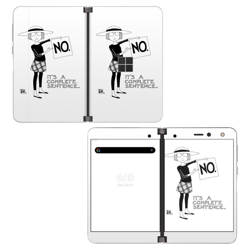 Skin decal dán Surface Duo mẫu Sentence (đã cắt sẵn, dễ dán)