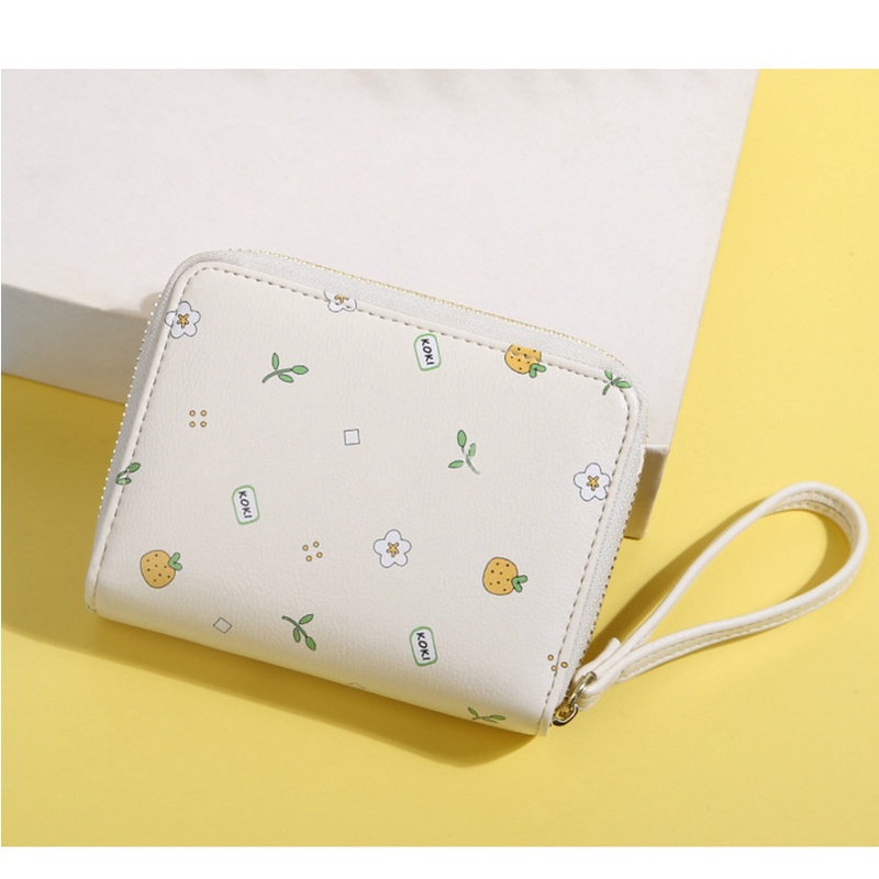 Ví nữ mini cầm tay da PU cao cấp Hình in đẹp và phong cách Ví Ngắn