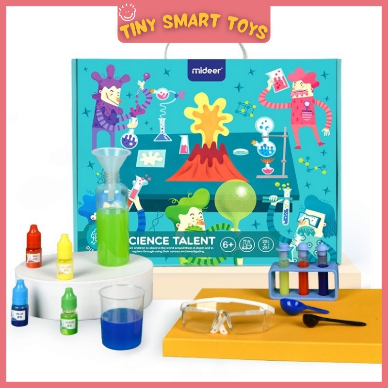 Bộ Đồ Chơi Thực Hành 50 Thí Nghiệm Khoa Học Mideer Science Talent Cho Bé 6+, Đồ Chơi STEM Giáo Dục Trẻ Em -TinySmartToys