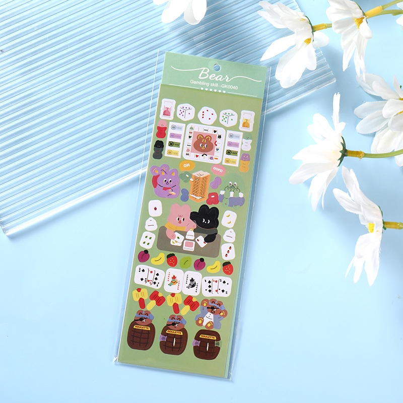 Miếng Dán Trang Trí Hình Gấu Goo GK0040 Dễ Thương