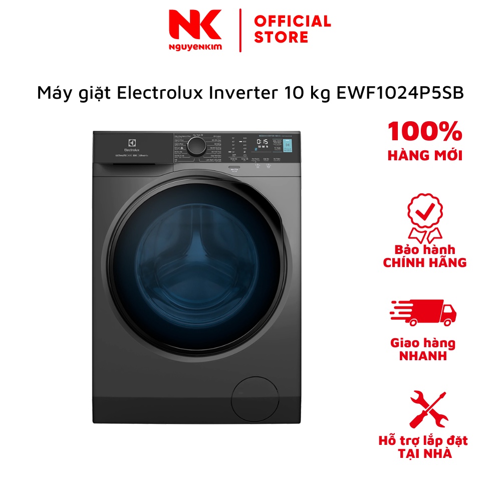 Máy giặt Electrolux Inverter 10 kg EWF1024P5SB - Hàng chính hãng