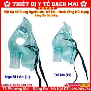 Mask khí dung - mặt nạ xông mũi họng dùng cho máy xông khí dung các loại