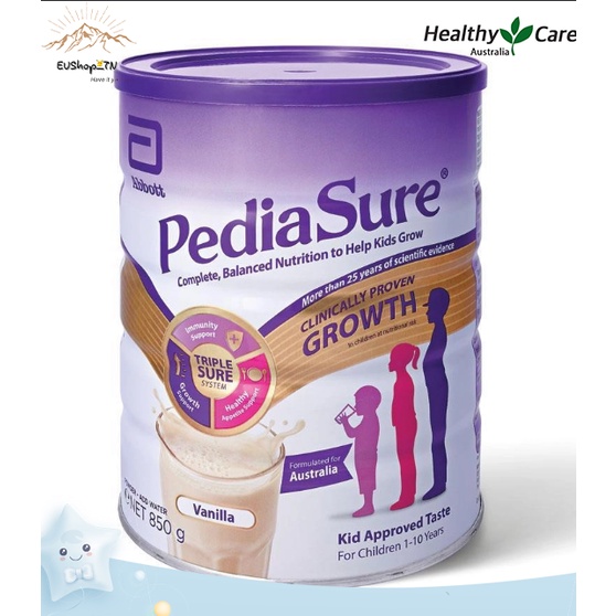 Sữa Pediasure Úc nắp tím 850g