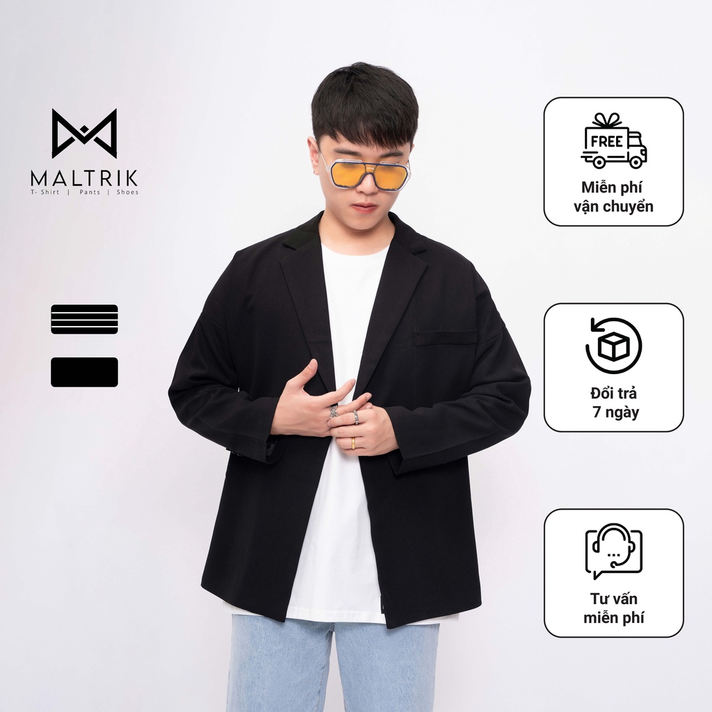 Áo khoác blazer đen dáng dài BIGSIZE phong cách Hàn Quốc lịch lãm sang trọng có size lớn cho người béo đến 130kg | BigBuy360 - bigbuy360.vn
