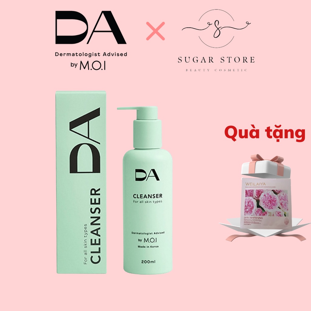 Sữa rửa mặt M.O.I 2 trong 1 dạng gel DA Face Cleanser cho mọi loại da 200ml