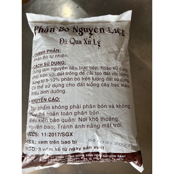 Phân bò khô nguyên chất túi 10dm phân bò khô đã qua xử lý