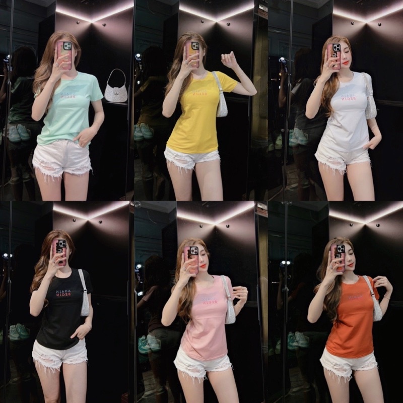 Áo thun thái Form vừa 40->60ki chất đẹp