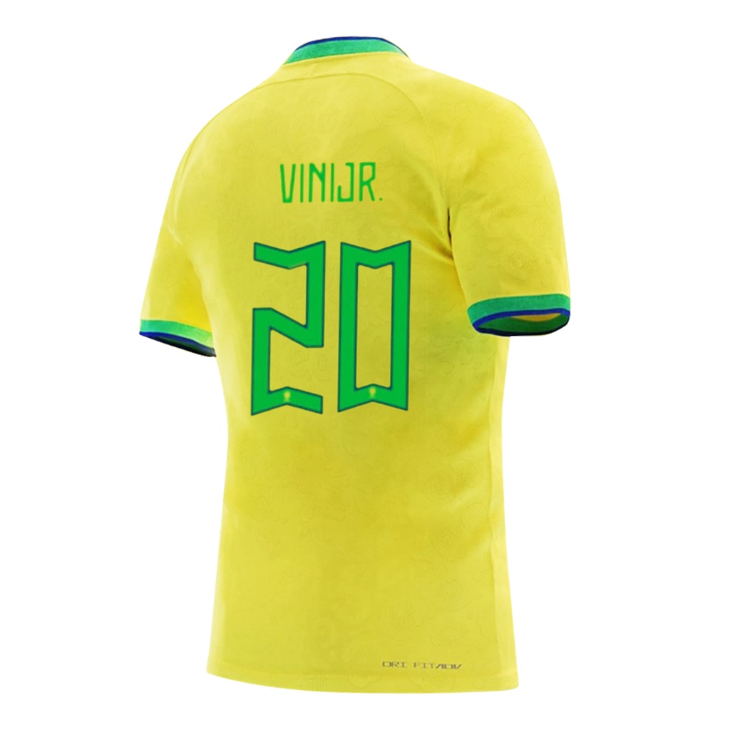 Áo Bóng Đá Màu Vàng Size S-2XL * Số 22-23 Phong Cách Brazil