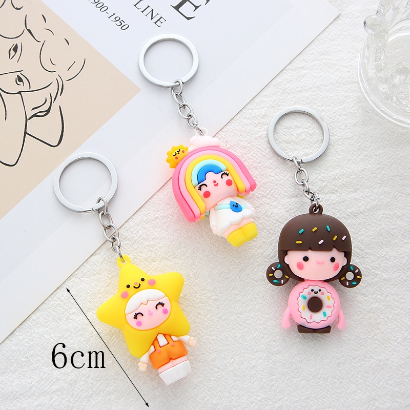 Móc khóa cô bé cosplay hoạt hình cute