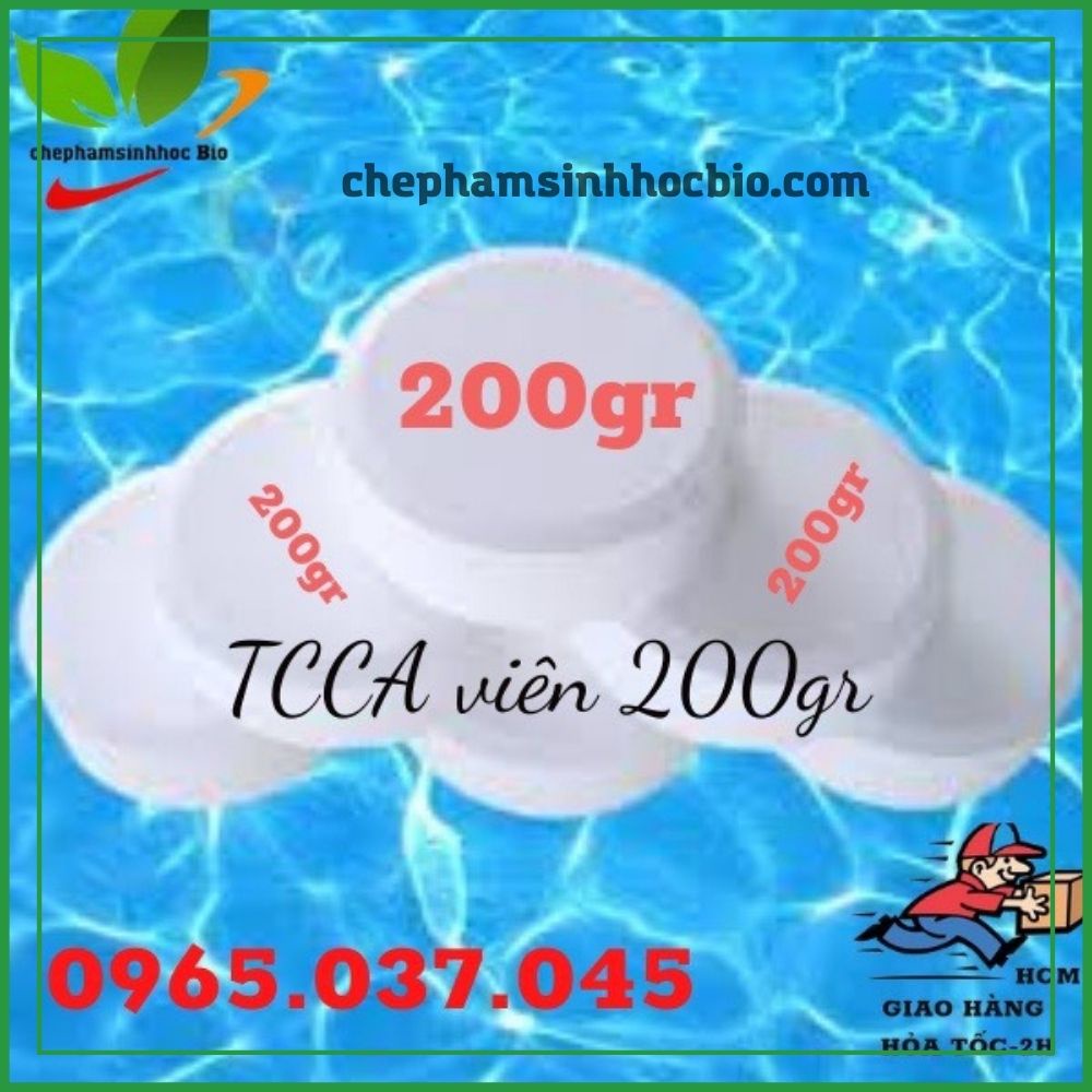 5Kg Viên Clo 200gr TCCA 90% làm sạch nước bể bơi, nuôi trồng thủy sản