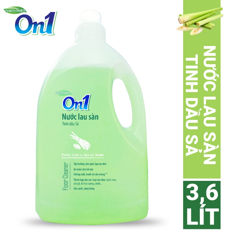 Nước lau sàn ON1 tinh dầu sả 3.6 lít LC301