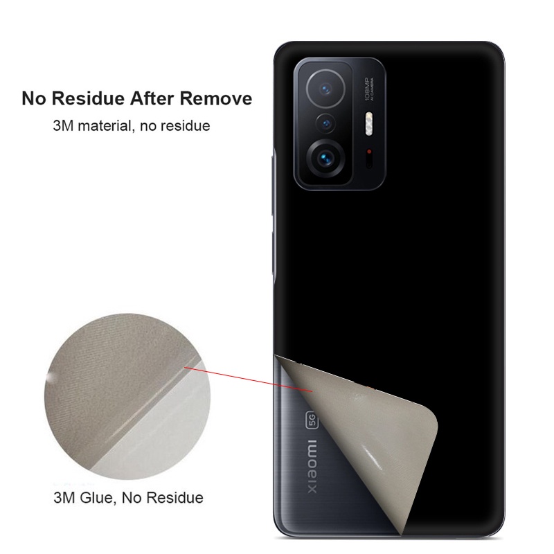 Da Decal Màu Trơn Cho ZTE Nubia Red Magic 8 Pro Mặt Sau Bảo Vệ Màn Hình Bìa Phim Macaroon Nhiều Màu Sắc 3M Bọc Bao Matte Sticker