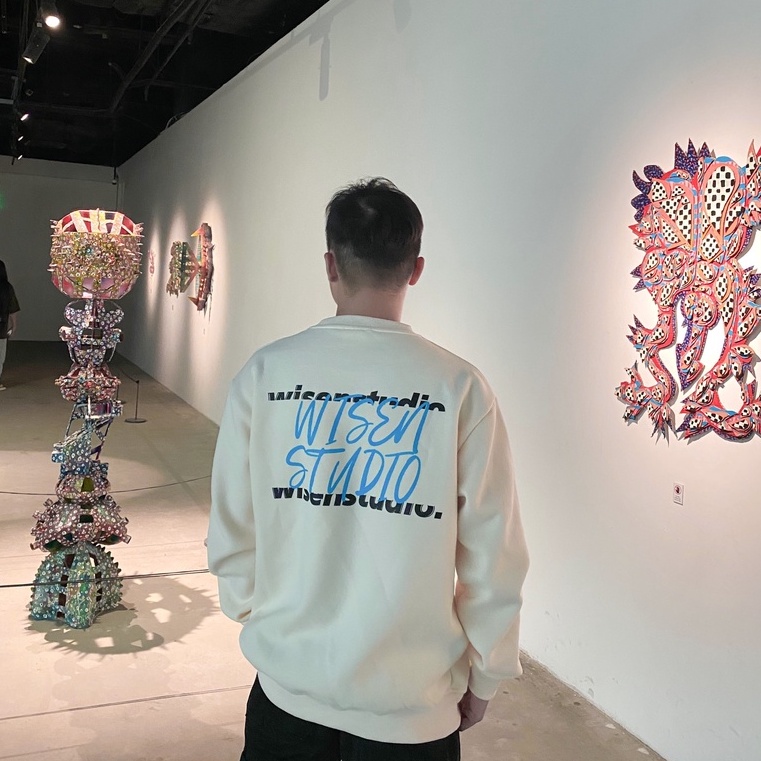 Áo sweater WISEN LAYER áo nỉ dài tay unisex form rộng