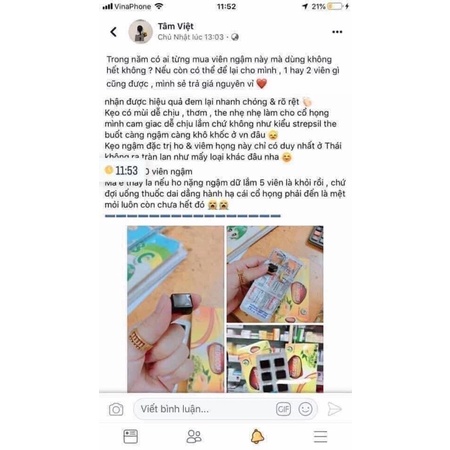 Viên Thạch Ngậm Ho Reducof Thái Lan