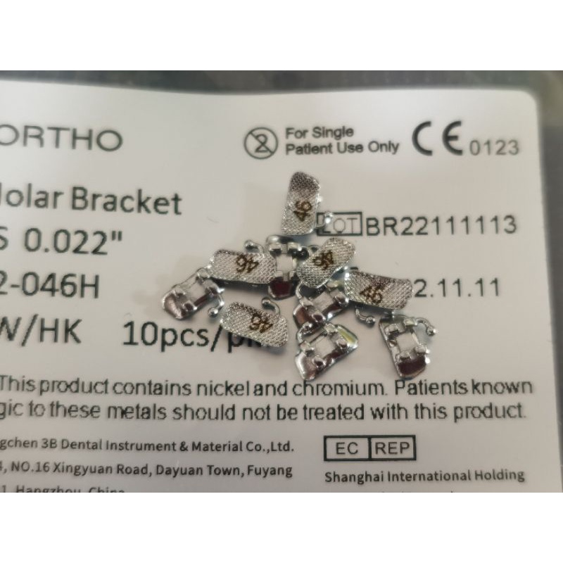 Mắc cài răng 6 mở nắp sẵn, torque 0°, mắc cài meaw geaw