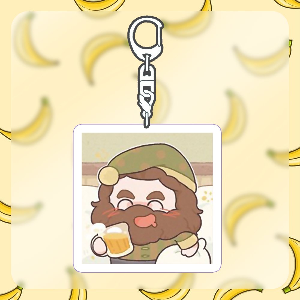 Móc Khóa phim HARRY POTTER ver CHIBI VUÔNG anime chibi game phụ kiện chìa khóa xinh xắn độ đáo