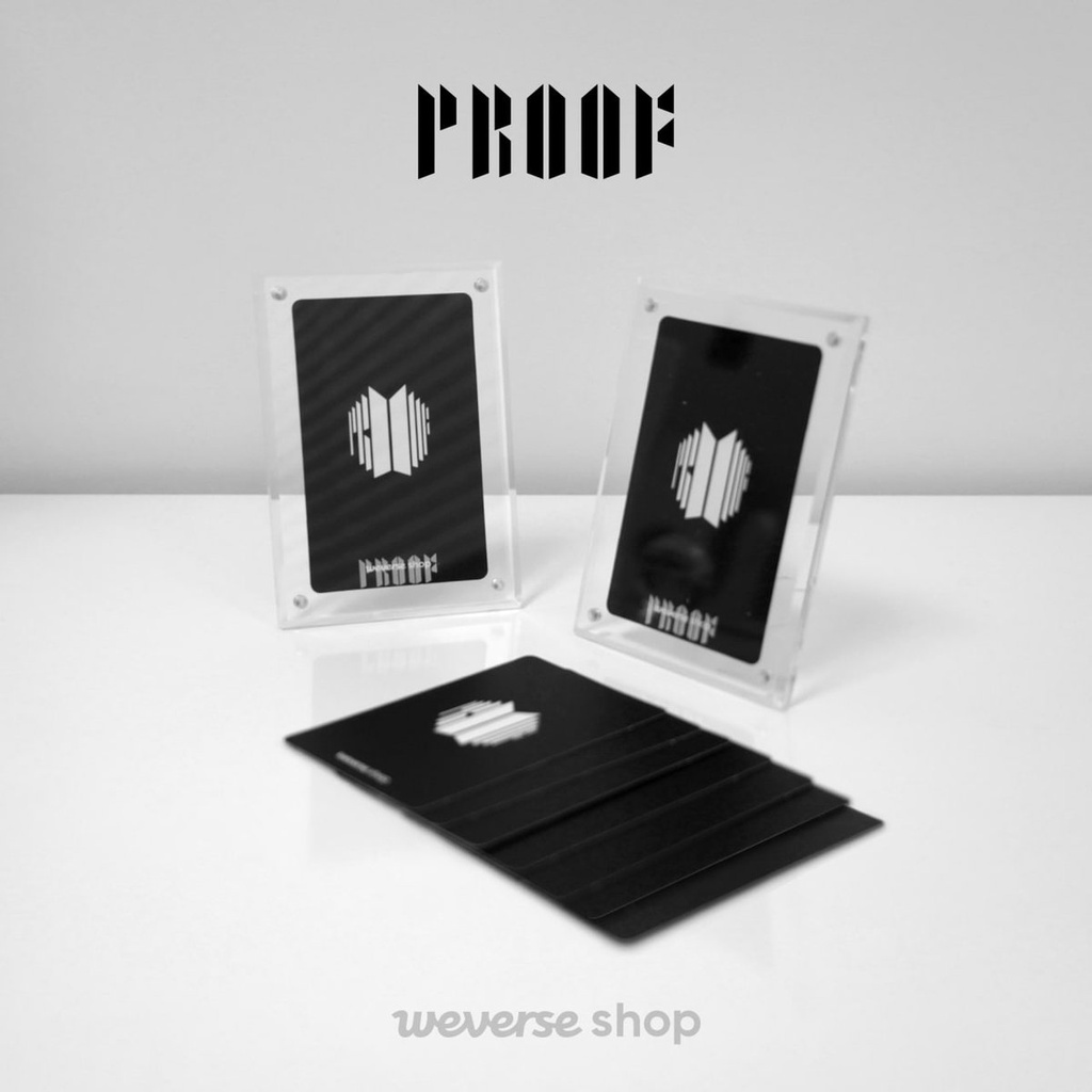 VStore - duyendo97 KHUNG ẢNH ACYLIC TRONG SUỐT TRƯNG BÀY CARD BTS PROOF - Acylic photo frame (weverse shop)