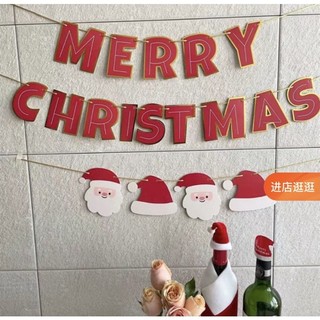 Dây treo chữ Merry christmas Trang Trí Noel Giáng Sinh, Noel