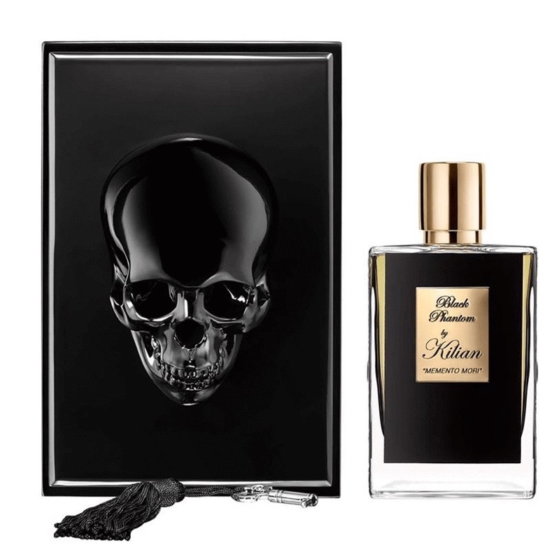 hộp đựng chai nước hoa đầu lâu killer black phantom