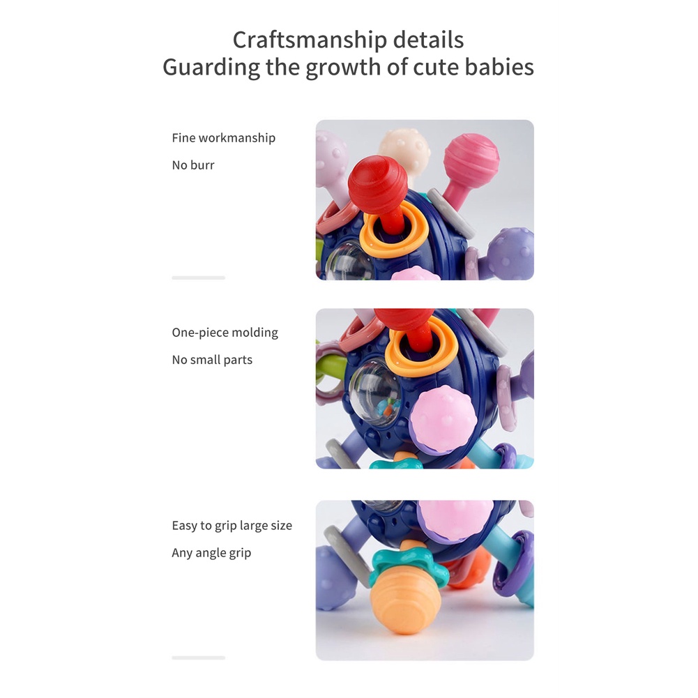 Đồ Chơi Dây Kéo Bằng Silicone Giáo Dục Sớm Cho Bé