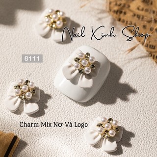 [ Mới ] Set charm nơ mix + charm logo