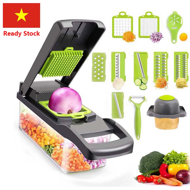 Máy cắt rau củ đa chức năng dụng , 8 Lưỡi Dao Cắt đồ bào rau củ đa năng Thái Lát cụ bào sợi