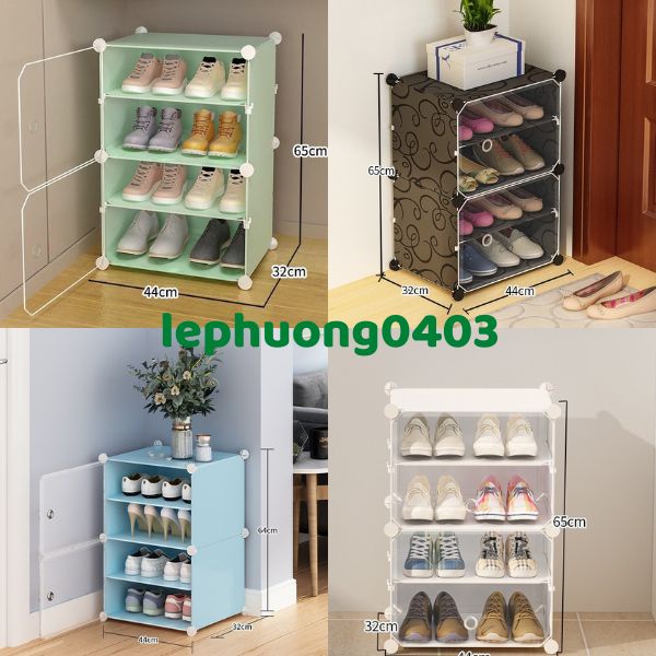 TỦ GIÀY NHỰA LẮP GHÉP ĐA NĂNG 4 NGĂN