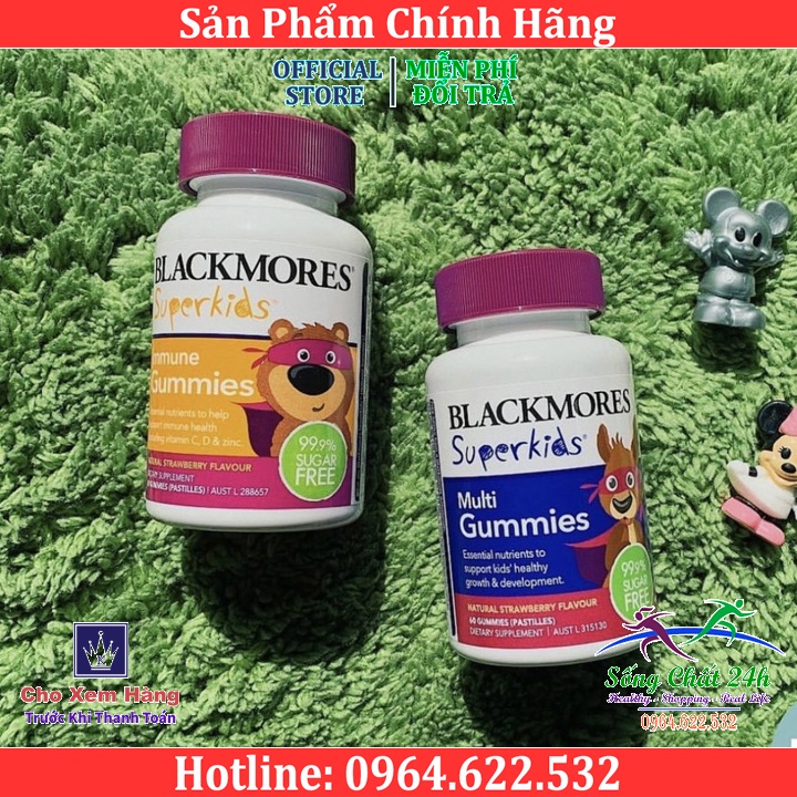 Kẹo Bổ Sung Vitamin Tổng Hợp Blackmores Superkids Multi Gummies Của Úc (60 Viên)